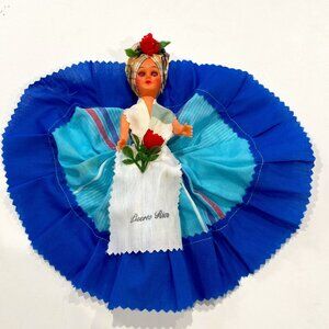 Vintage Souvenir Doll, "Puerto Rico" with original clothes.